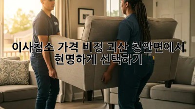 이사청소 가격 비정, 괴산 청안면에서 현명하게 선택하기